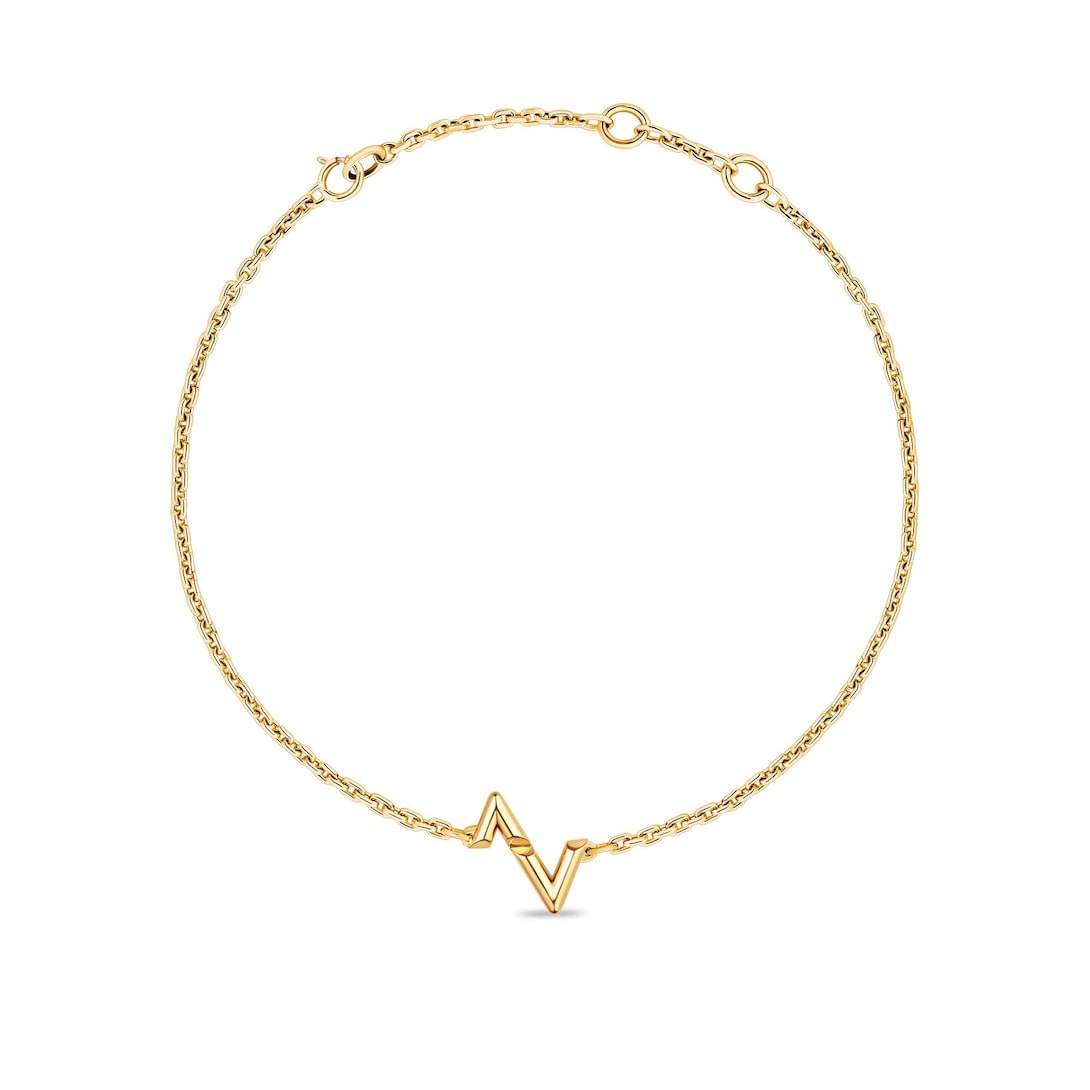 LV Volt Upside Down Chain Bracelet, Yellow Gold